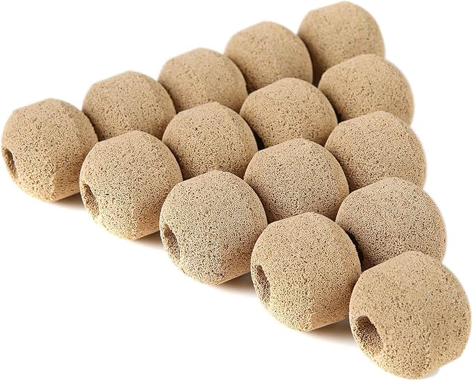 Hipanda Aquarium Filter Media Ceramic Bio Sphere,Quality Biological Rings for Marine and Freshwater Fish Tank (1520g/3.35lb)