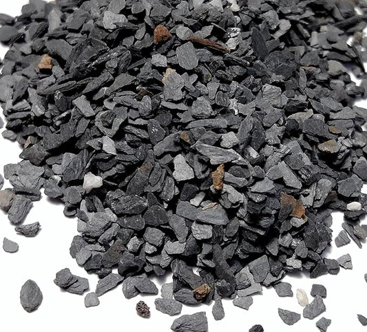 Small World Slate & Stone Natural Coarse Sand Gravel Substrate USA Sourced and Packaged for Aquascaping Planted, Freshwater and Saltwater Tanks - Gravel Size Approx. 1/32" to 1/8" (14 lbs)