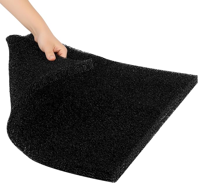 Aquarium Filter Sponge Pad, Filter Media Foam Sponge, Cut-to-Size Foam for Fish Tank (20" x 20" x 1.57", 50PPI)
