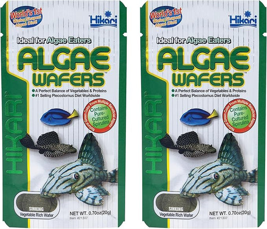 Hikari Tropical Algae Wafers Fish Food [Set of 2] Size: 0.70 Ounce