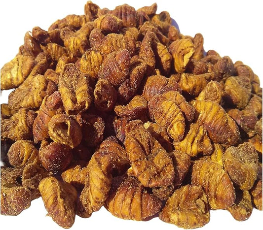 Silkworm Pupae, Freeze Dried for Koi, Pond Fish, Turtles, Large Fish. Silkworm is Rich in Natural Lipids & Proteins and a Natural Color Enhancing Treat..1-lb Med Jar