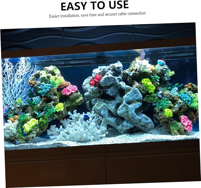 Cord to Attach to Fish Tank Suction Lights for Fish Tanks Top Fin Fish Tank Light Cord Aquarium Power Strip Fish Tank Strip Light Plug Power Supply 12v1a Led Jellyfish Lamp