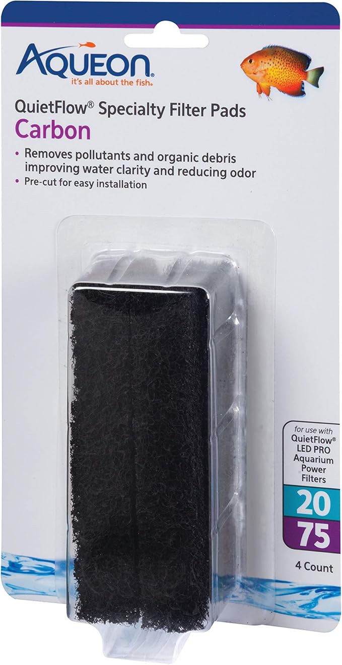 Aqueon Replacement Specialty Filter Pads Carbon 20/75