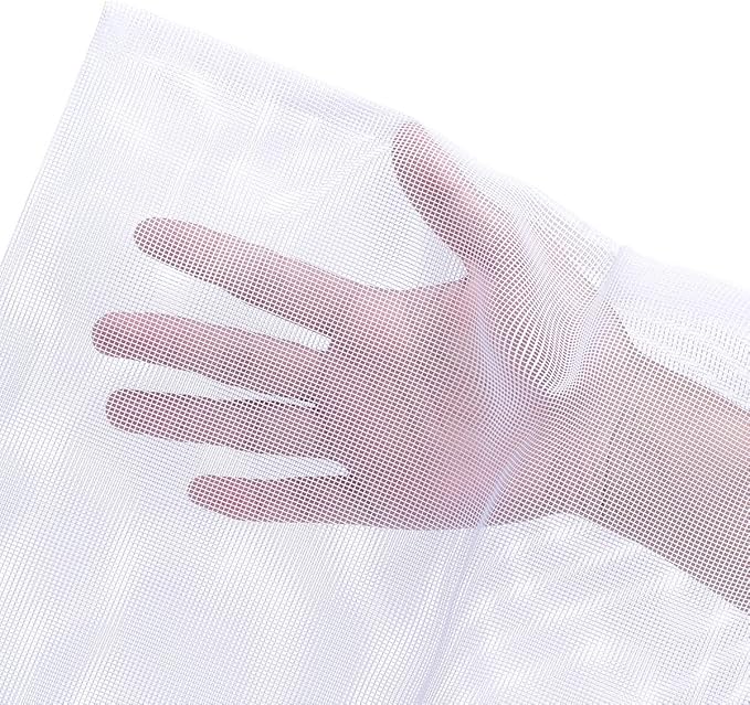 JIHAQUA Aquarium Filter Bags Large - Reusable Fish Tank Filter Media Mesh Bags with Plastic Zipper (11.5 x 15.5 inch (6 Pack))