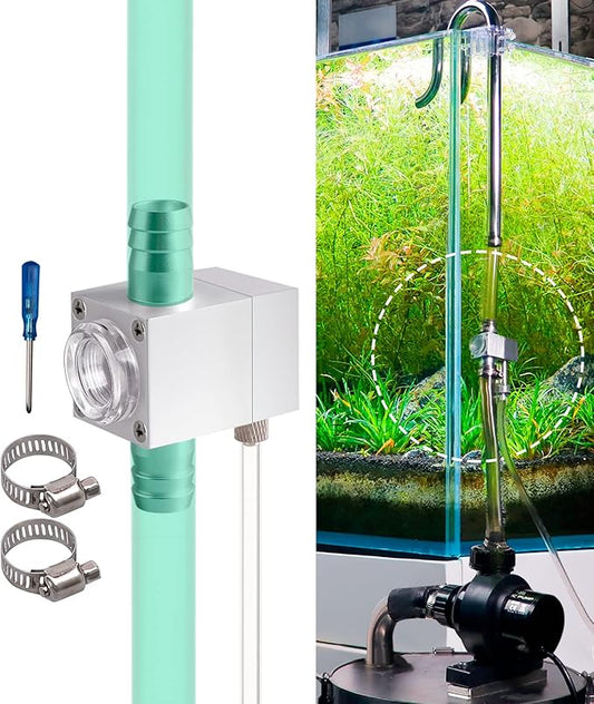 External Inline CO2 Diffuser Atomizer Aluminum Alloy for Planted Aquarium 12 mm