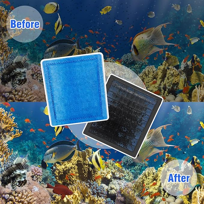 12-Pack Aquarium Filter Replacement Cartridges for Marineland Rite-Size C & Aqua-Tech EZ-Change #3,Fit for PRO Power Filters 200/275/350/375