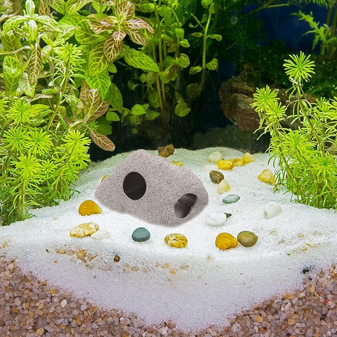 balacoo Reusable Shrimp Cave Sands Compact Aquarium Hideout for Fish and Shrimp Versatile Decor for for Betta Breeding and Hiding Unique Fish Tank Accessory
