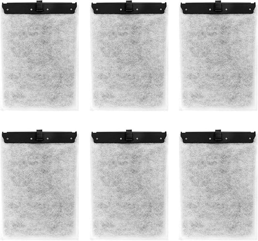 Penitue 6pcs Large Filter Cartridges Compatible with Whisper Bio-Bag Filters, Aquarium Tank Fish Filter Replacements Supplies Stuff for Whisper Filters 20i/40i IQ20/30 PF20/30/40/60 & Reptofilter