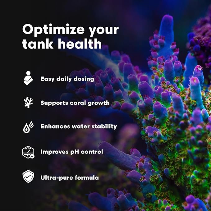 Brightwell Aquatics pH+ Alkalinity and pH Booster for Marine & Reef Aquariums Increases pH and KH Stability for Coral Growth and Enhances Carbonate Levels, 125 ml