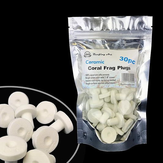 Ceramic Coral Frag Plugs 30 Pack Tiles for SPS LPS