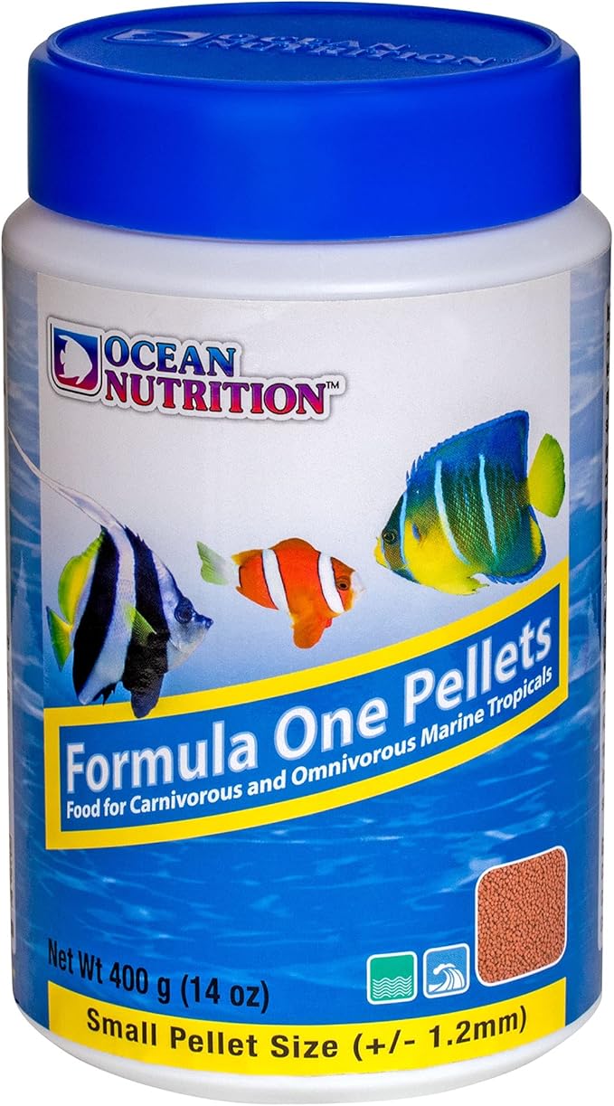 Ocean Nutrition Formula One Pellets 14-Ounces (400 Grams) Jar - Small Pellet Size