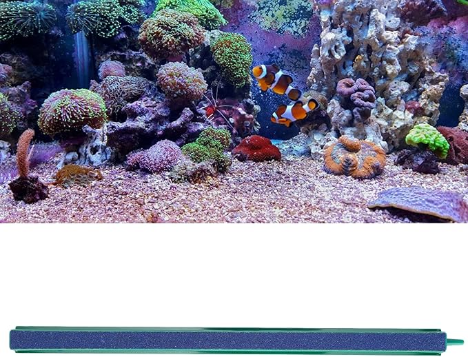 GLOGLOW Nan Air Stone Bar, Sand Bar for Aquarium, Efficient Bubble Release and Heat Dissipation, 20cm Long for Fish Tank Oxygenation Fish Tank and Accessories (30cm / 11.8in Long)