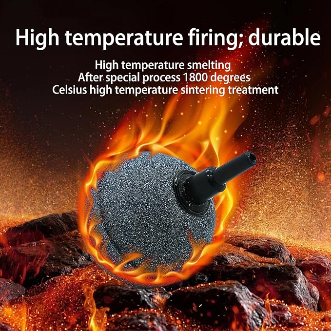 SLOCME 2" Aquarium Air Stone Balls, 4 Pack – Fine Bubble Aerator Oxygen Diffusers for Fish Tanks, Hydroponics, Ponds & DWC Systems