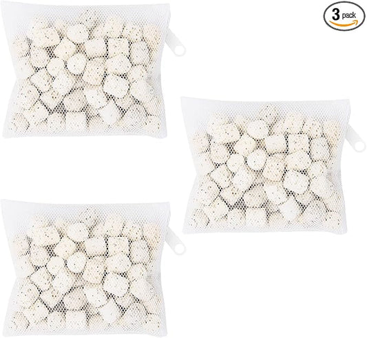 3 Pack of Bio-max Aquarium Filter Media Replacement for Fluval Spec, Evo and Flex Desktop Aquariums, 2.1Oz/60g A1378 Bio Ceramic Rings Filter Media for Use in Freshwater & Saltwater Aquariums