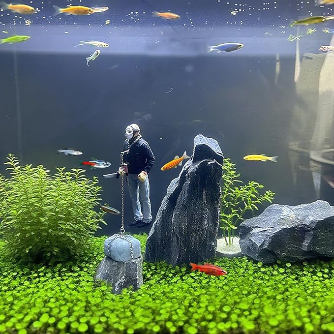 Floating Fish Tank Decoration,Floating Ornament Handmade Model Decoration for Fish Tank,Unique Design,Vivid Character,Perfect for Aquarium Landscape,Durable Material, Eye-catching Decor