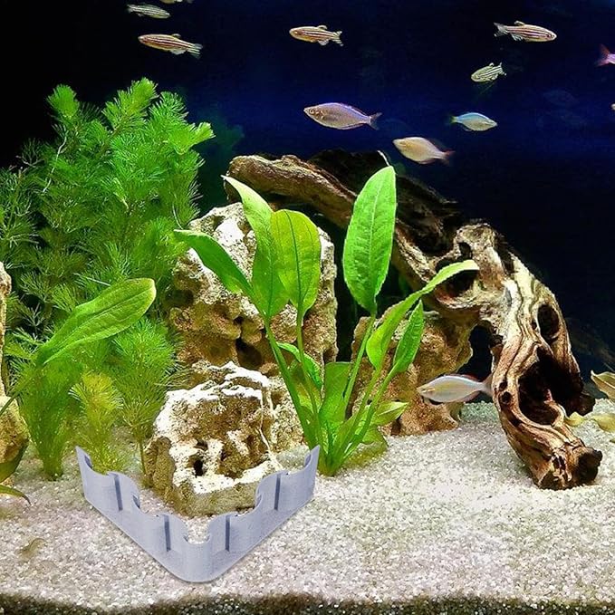 Aquarium Substrate Divider - Fish Tank Sand Screen | Fish Tank Gravel Separator | Fish Tank Gravel Separator Fence, Decorative Landscaping Board, Designed for Sand, Water Grass, and Mud Isolation