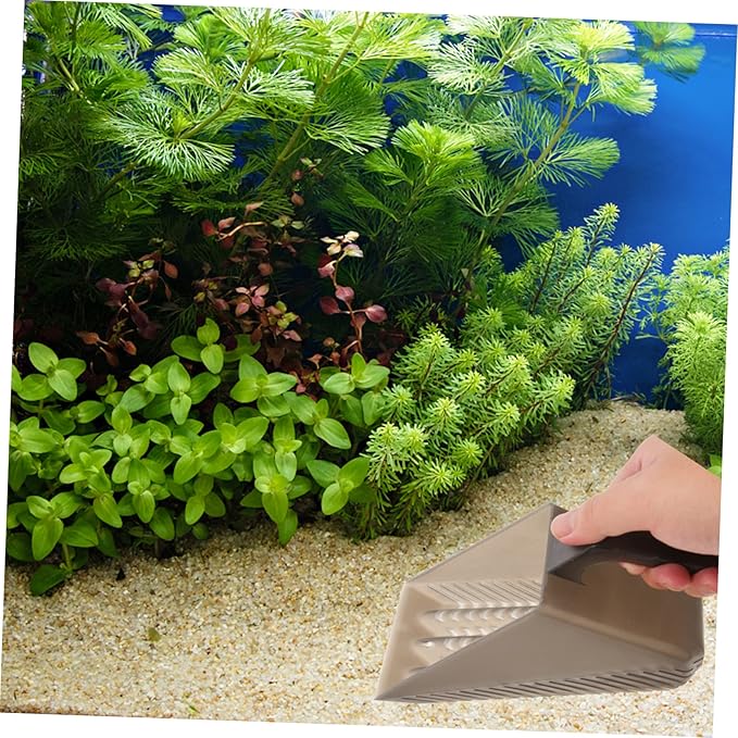 BESPORTBLE Multi-Function Aquarium Sand Shovel for Easy Cleaning Plastic Fish Tank Tool for Substrate Removal and Maintenance Compact Design for Comfortable Use