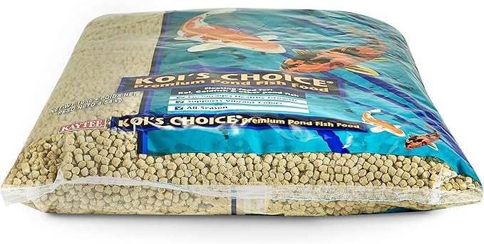 Kaytee Koi’s Choice Koi Floating Fish Food, for Koi, Goldfish and Pond Fish, 10 pounds (Pack of 2)