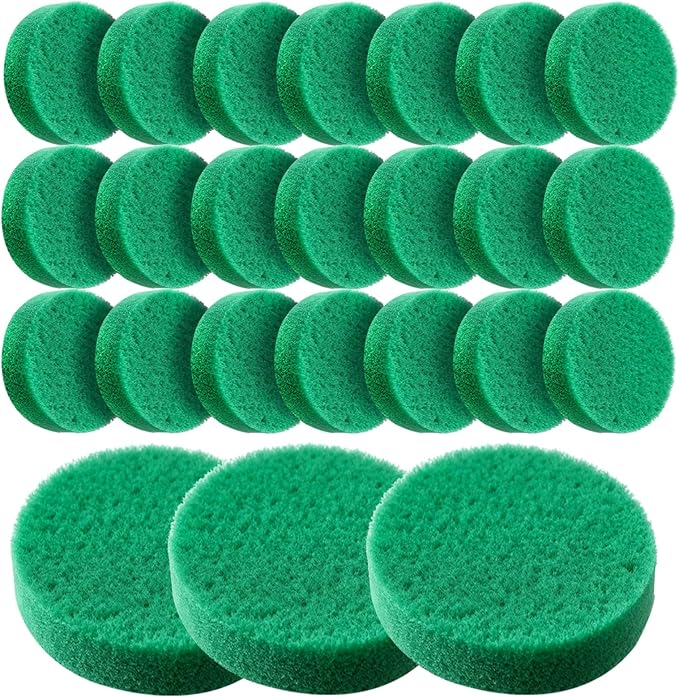 SaferCCTV 24Pcs Fine Filter Pads Water Polishing Pad Compatible with Fx4, Fx5, Fx10, Aquarium Filter Canister Filter Cotton Replacement Pad