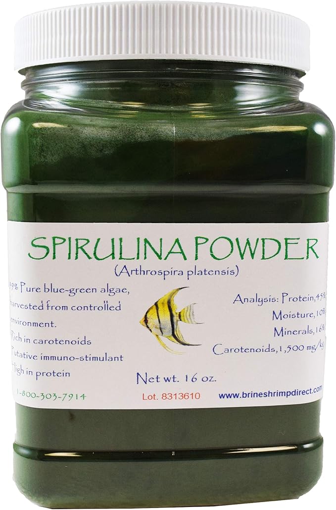 Brine Shrimp Direct Spirulina Powder, 16 oz