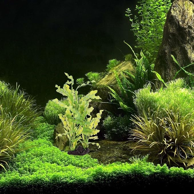 POPETPOP Aquarium Plants - Fish Tank Plant Aquarium Decorations Artificial Kelp Aquatic Plants Plastic Plants for Fish Tank Decorations