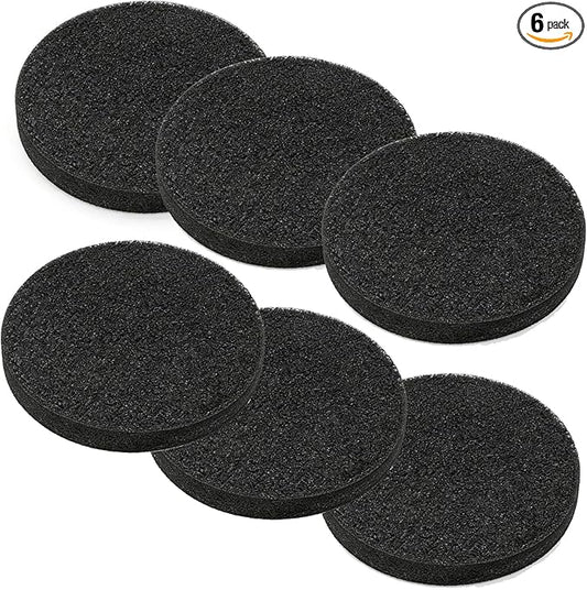 Fx4 Carbon Filter Pads Compatible with Fluval FX4 FX5 / FX6 Canister Filter,Replacement Carbon Impregnated Foam Pads Aquarium Filter Media Pack of 6