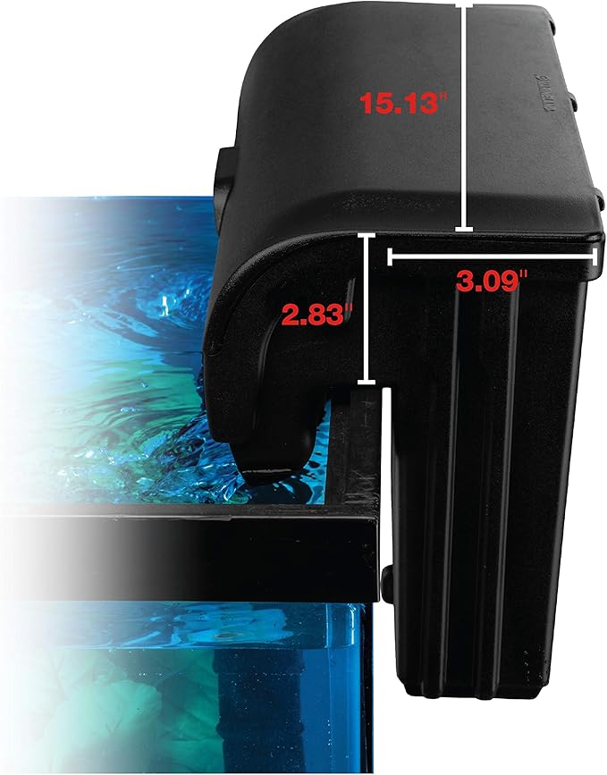 MarineLand Penguin PRO 375 Power Filter, Multi-Stage Aquarium Filtration for Up to 75 Gallons