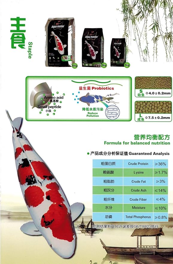 Staple Fish Food, 2.2-Pound/Bag, Small - Aqua Master