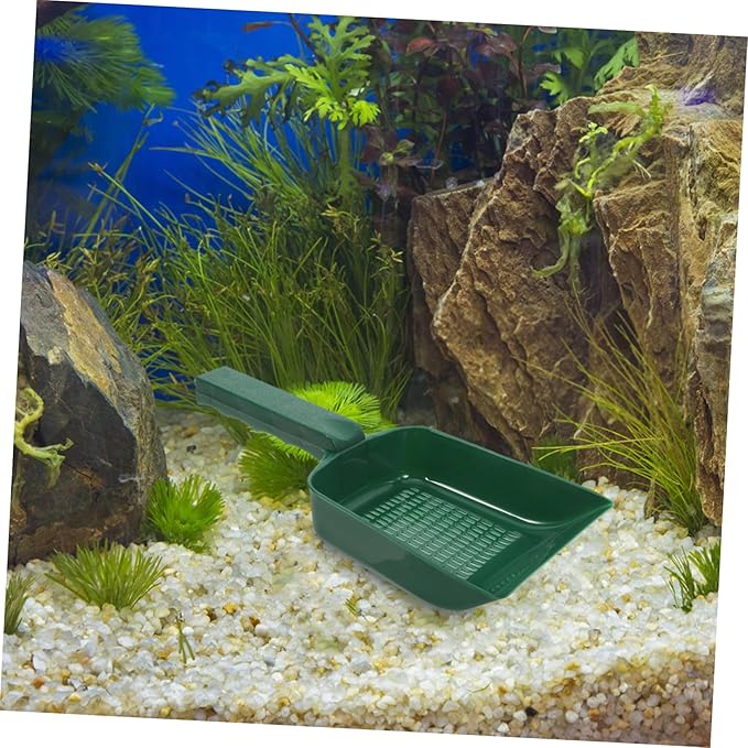 BESPORTBLE Convenient Multi-use Sand Shovel for Fish Tank Cleaning Reusable Plastic Tool for Efficient Gravel and Debris Removal Elegant Design for Aquatic Environments