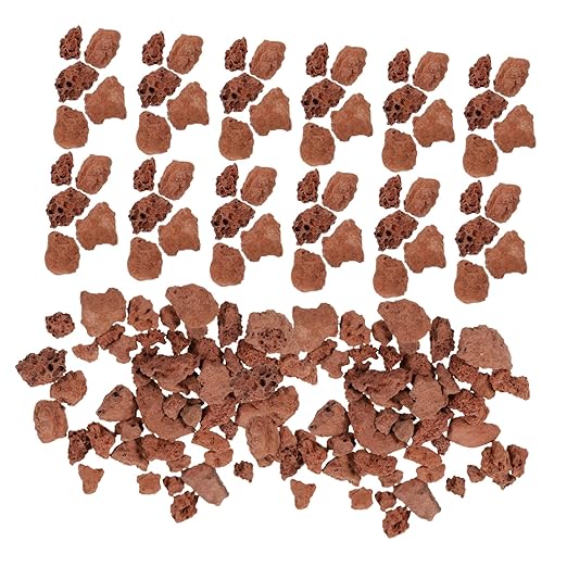 FRCOLOR 1bag Miniature Decorative Stone for Fish Tanks Sand Table and Model Railroads Bag of Volcanic Rocks for Landscape and Scenery Decor