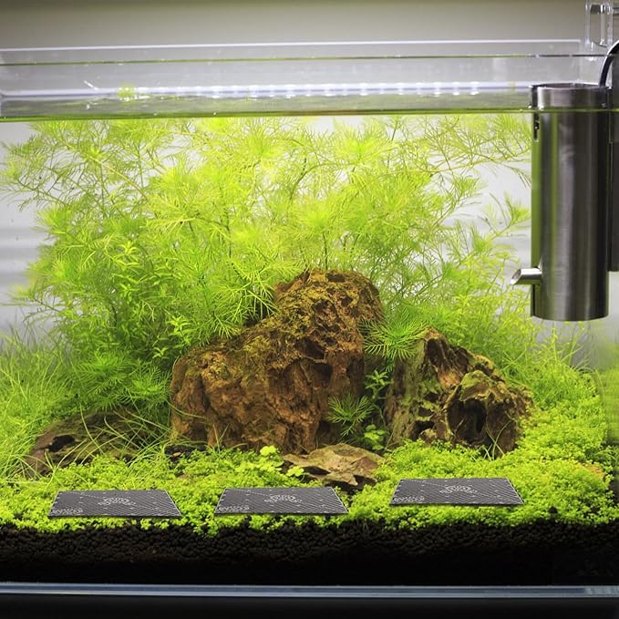 Baluue 20pcs Fish Tank Bottom, PVC Plate Splicing Aquarium Divider Bottom Grid Sand Gravel Board Splicing Combination Clapboard Bottom Grid