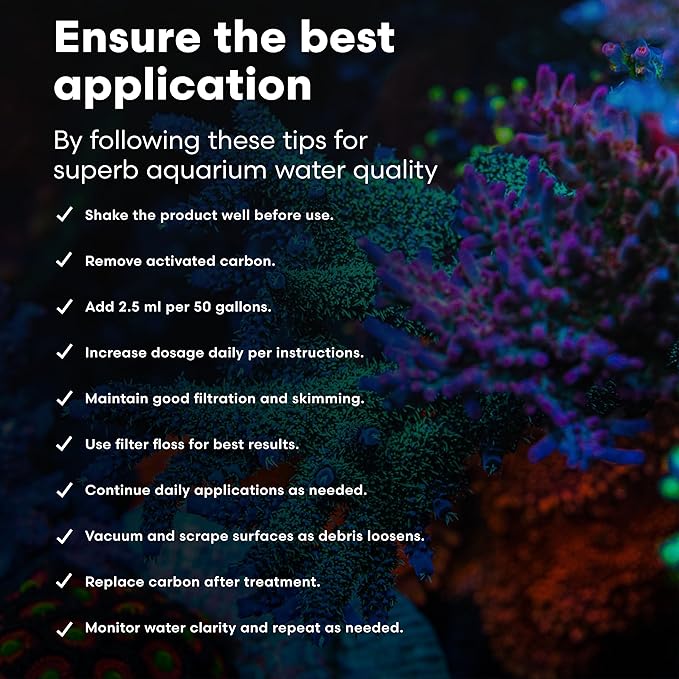 Continuum Aquatics Clean Equation M – Marine Aquarium Cleaner & Clarifier – Clears Water, Loosens Debris, Supports Reef & Fish Health, Advanced Formula 250 ml
