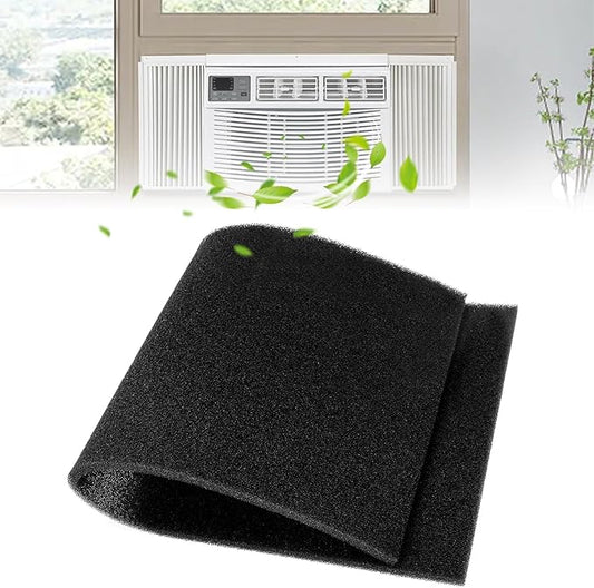 BF-2 Air Filter Foam Sheet Material Universal Filter Foam for UNI 12" x 24" x 3/8" - 40 PPI Air Filter Aquarium Sponge Filter Fit Air Conditioner, Purifier, Aquarium for Cutting and Washable