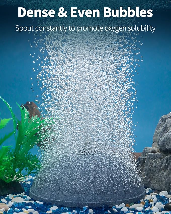 Pawfly Aquarium Air Stone 6 Inch, Fish Tank Bread Air Stone Bubbler Oxygen Diffuser for Large Air Pump Fish Tank Outdoor Garden Pond and DWC System