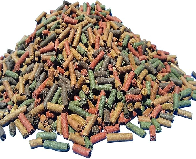 Ultra Tropical 7-Type Mixed Sinking Sticks 1/8" x 7/16", Plecos, Snails, Shrimp, Catfish, Discus, Cichlids, Flowerhorn, Red Parrots, All Tropical Fish…1/8-lb