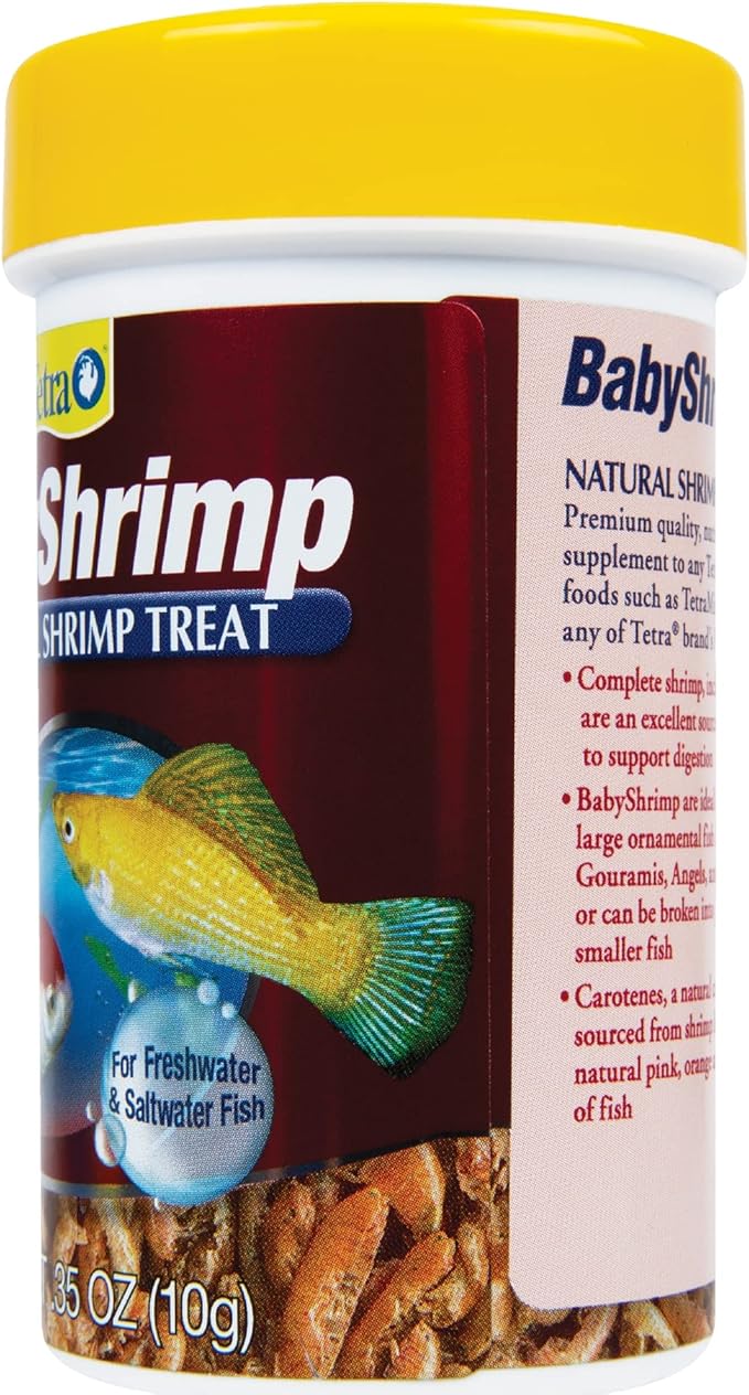 Tetra BabyShrimp 0.35 Ounce, Natural Shrimp Treat for Aquarium Fish (033197), (Pack of 4)