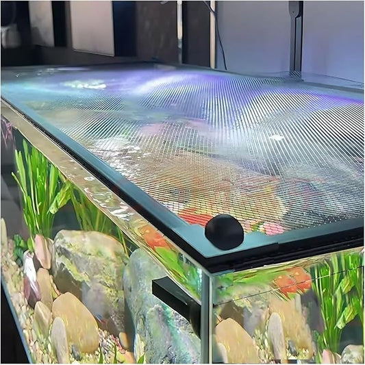Magnetic Aquarium Cover Lid, DIY Fish Tank Cover, Anti-Jumping Net Cover Mesh, Cut to Size, Terrarium Lid Aquarium Hood Prevents Fish Jumping and Reptile Escapes(150x60CM/59.06x23.62in)
