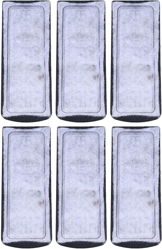 6Pcs Aquarium Filters Cartridge, Wallmounted Small Fish Filter Accessory Built in Filter Cotton, 5.3x2.2in Multifunctional Aquarium Filter Cotton Replacement for Aquarium