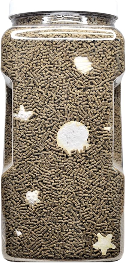 Calcium Blocks Included in These Spirulina Sinking Pellets for Shrimp, Snails, Crabs, Catfish, Plecos for All Tropical Fish 1/16" x 3/8" Pellets by Zeigler…2-lb 8oz Med Jar