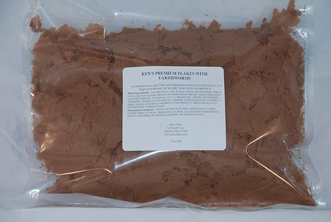 1/2 lb. Ken's Premium Earthworm Flake by Ken's Fish