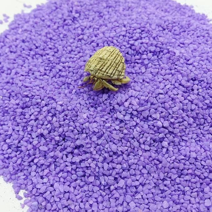 Purple Substrate Sand, Reptiles, Aquarium Decorations, Aquarium Sand, Terrarium Bedding, Fish, Amphibians Shallow-Water Creature Supplies (600, g)