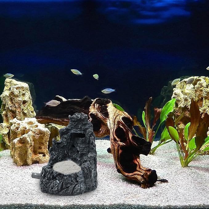 Easyly to Assemble Resins Sand Waterfall Decoration for Aquariums Enhancing Natural Water Flows for Fish Wellbeing Fish Tanks