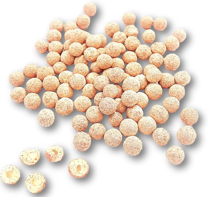 bio Balls for Aquarium Filter Media Pond Filter Material Ceramic Ring Aquarium for Fish Tank Media Bags Hollow Material Accessories (2.2, Pounds)