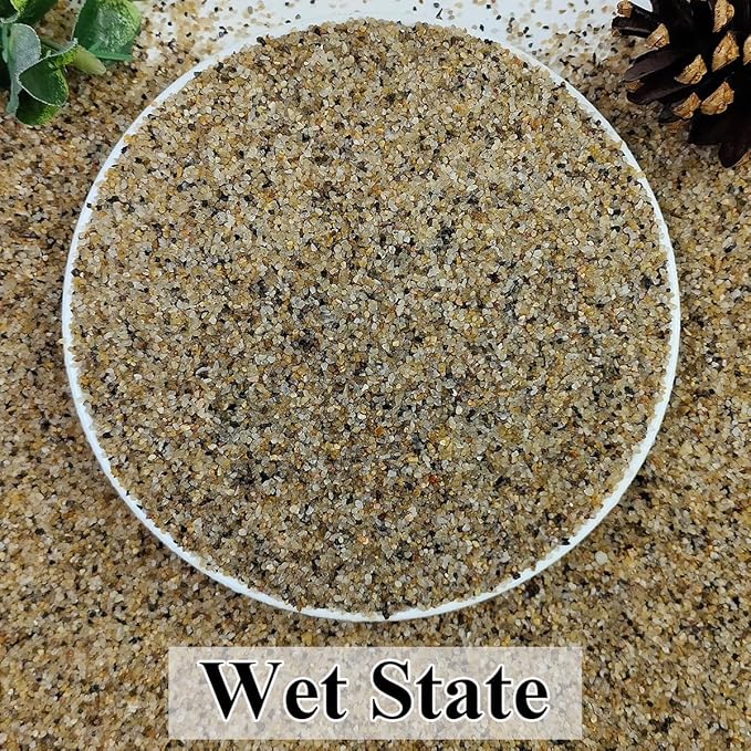 YISZM 10lbs Aquarium Gravel, 1/16"(0.6-1.2mm) Natural River Rocks Succulent Cactus Pea Gravel for Plants, Fish Tank, Decorative Pebbles for Gardening, Flower Pots, Vase Fillers, Landscaping