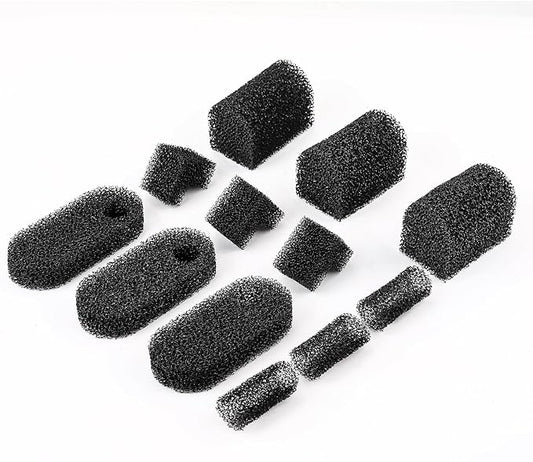 hygger Hang-On Back Aquarium Filter 4.5W Replacement Cartridges 3 Set, Activated Carbon Bio-Cotton for Small Fish Tank, Washable Reusable Filter Media for Odor Removal, Debris Filtration & Fish Safety