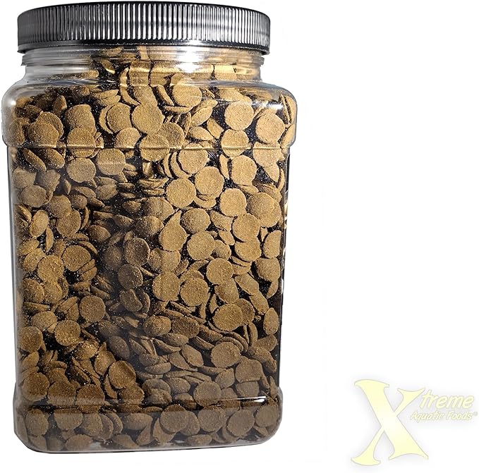 Xtreme Scrapers Wafers - Premium 14mm Fast-Sinking Fish Food – Nutrient & Cellulose Rich Ideal for Nocturnal Feeders, Catfish, Plecostomus Species, and Loaches – USA Farm Grown (35oz)
