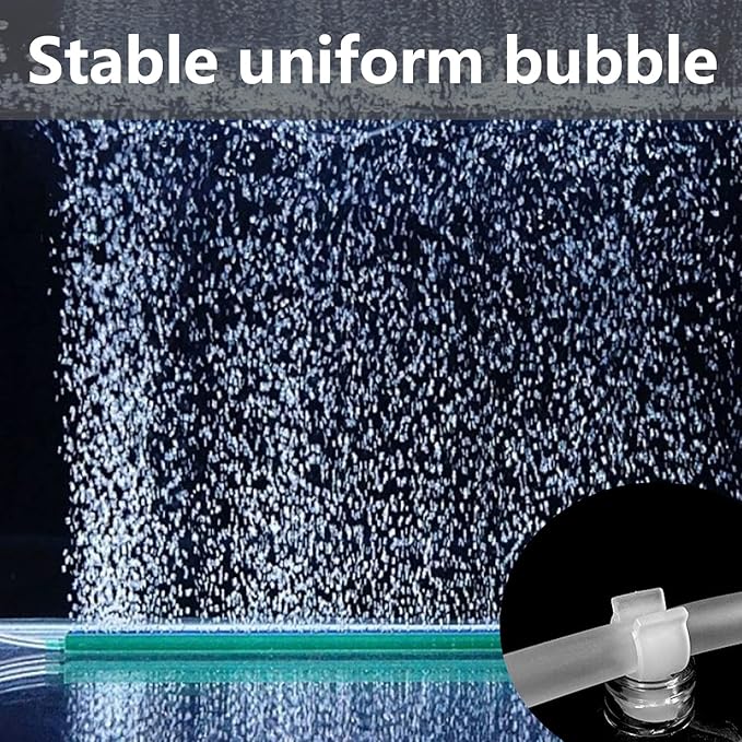 Air Stone Bar Bubble Diffuser Set 8 Inch Fish Tank Air Bubble with Suction Cups Air Stone for Aquarium Fish Tank, Aquarium