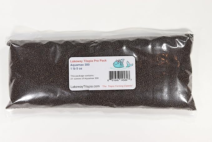 Pro Pack 30 Tilapia Food - to Raise Tilapia from Fry Stage Up to 6 Inches Long with Over 1 Pound 5 Ounces of 300, 1 Pound 14 Ounces of 400, and 1.2 Ounces of Algae Disc