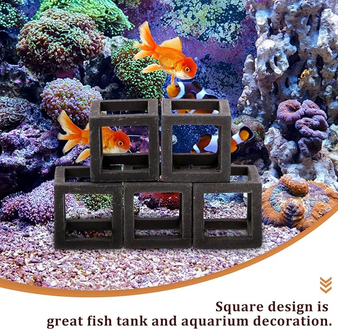 Mipcase 5pcs Fish Tank for Betta Fish Betta Accessories Aquarium Habitat Mushroom Tank Decor House Ornaments Shrimp House Shrimp Tank Ceramics Rock Aquarium Substrate