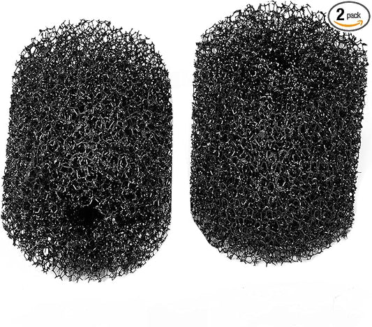 UNEAK 2-Pack Small Premium Pre Filter Sponge Aquarium Intake High-Porosity Foam Roll Fish Tank Shrimp Beta Baby Fish Replacement Foam Cover Filtration Freshwater Saltwater 5-20 Gallons Easy to Clean